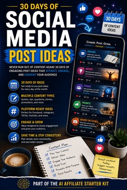 30 Days of Social Media Post Ideas